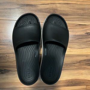 croc platform slides sandals